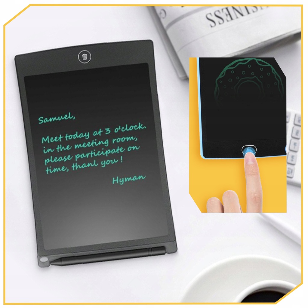 TABLET GRAFICZNY DO RYSOWANIA ZNIKOPIS TABLICA LCD 8,5" CZARNY DLA DZIECKA Stan opakowania oryginalne